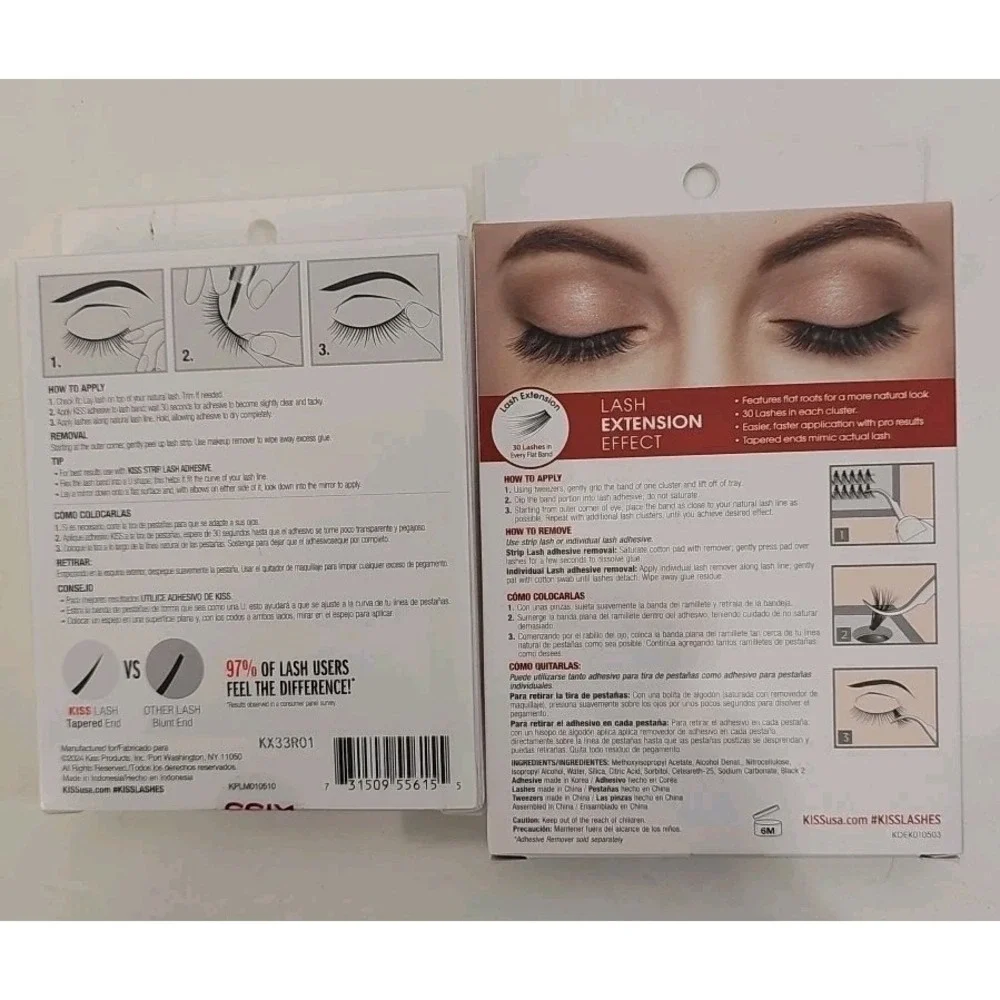 Kiss‎ Press On False Eyelashes Bundle